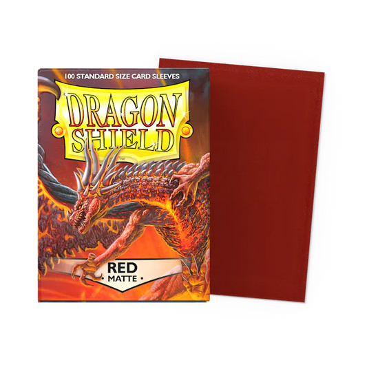 Dragon Shield 100 Count Sleeves * Matte Red *
