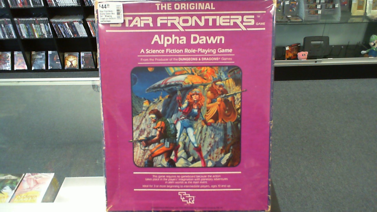 Star Frontiers- Alpha Dawn Box Set *Missing Crash on Volturnus/Damaged Corners*- TSR