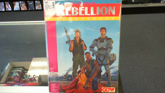 Traveller- Mega: Rebellion Sourcebook *Worn/ Creased Covers, Stains*- GDW