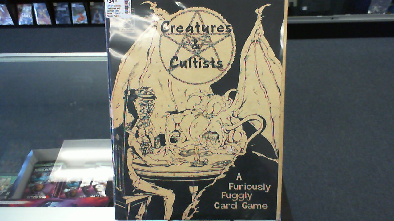 Call of Cthulhu- Creatures and Cultists Card Game *Uncut/ Back Cover Worn*- Pagan Publishing