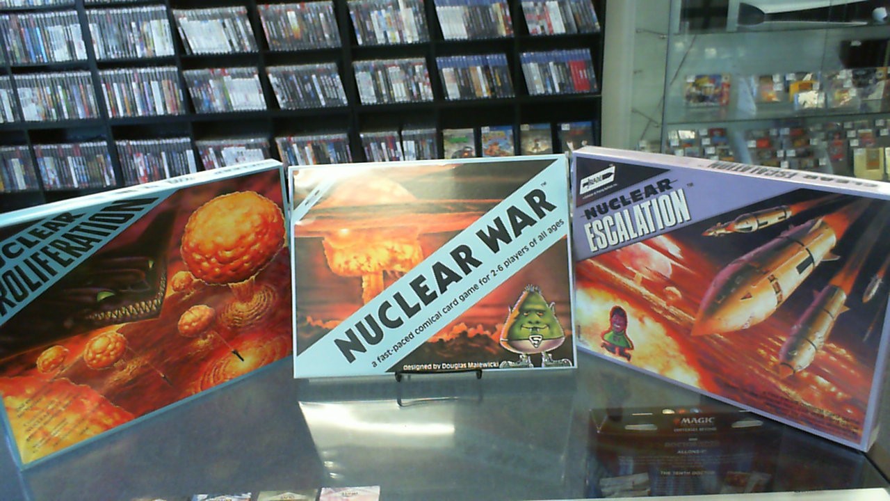 Nuclear War Game Set- Base & 2 Expansions: War, Escalation, Proliferation- Flying Buffalo Games