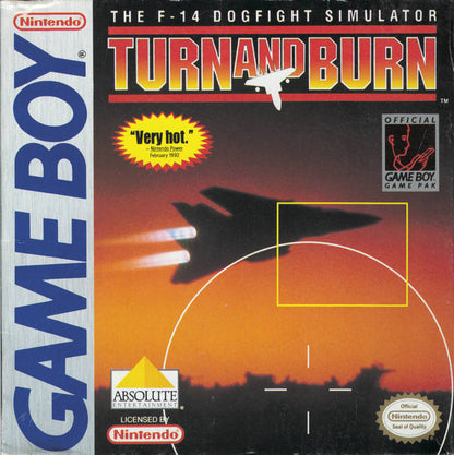 Turn And Burn The F-14 Dogfight Simulator (Loose Cartridge)