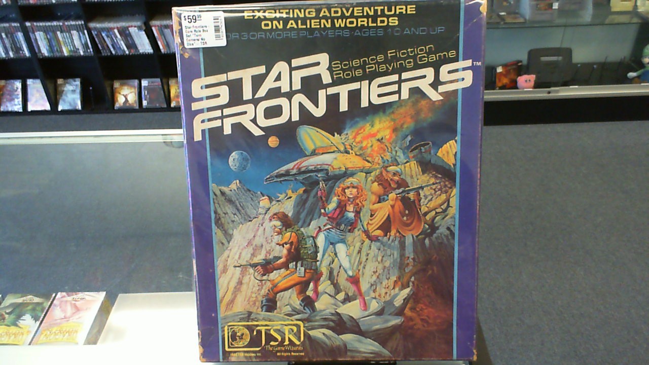 Star Frontiers- Core Rule Box Set *Torn Corners/ No Dice*- TSR