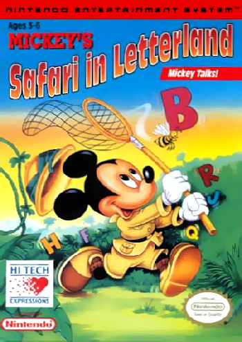 Mickey's Safari in Letterland (Loose Cartridge)