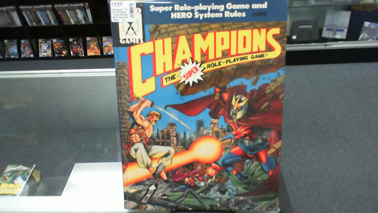 Champions- 4e Core Rulebook *Loose Binding/ Worn Discolored Pages*- Hero Games