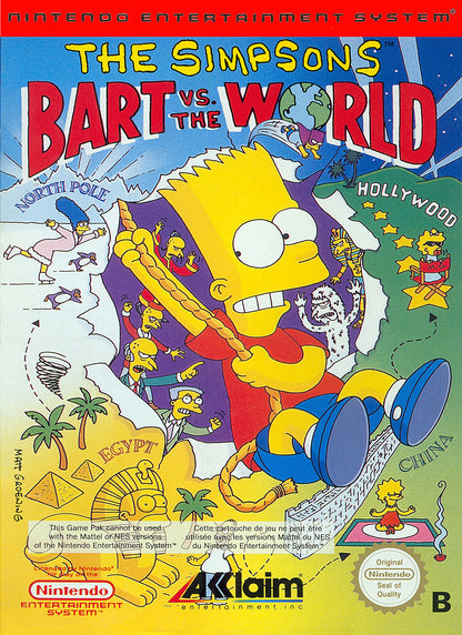 The Simpsons Bart vs the World (Loose Cartridge)