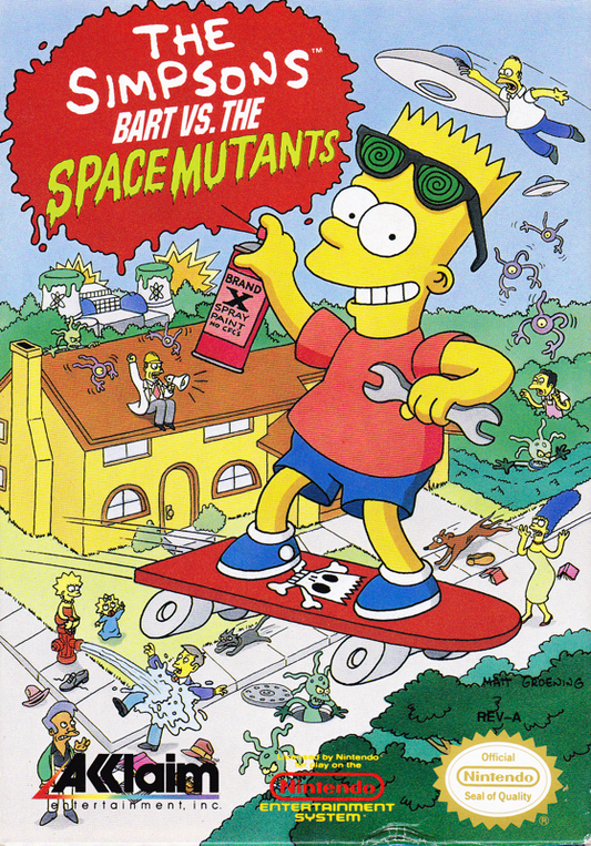 The Simpsons Bart vs the Space Mutants (Loose Cartridge)