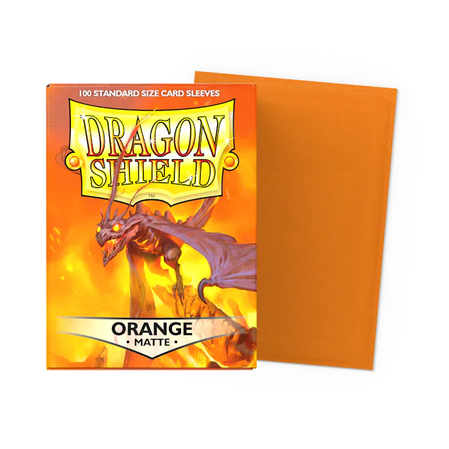 Dragon Shield 100 Count Sleeves * Matte Orange *