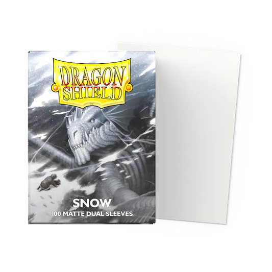 Dragon Shield 100 Count Sleeves * Dual Matte Snow *