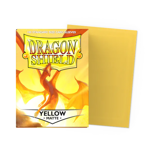 Dragon Shield 100 Count Sleeves * Matte Yellow *
