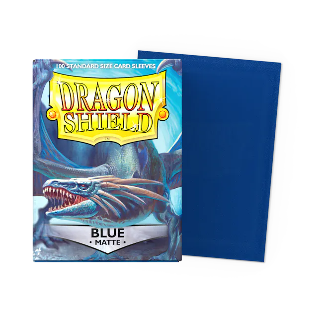 Dragon Shield 100 Count Sleeves * Matte Blue *