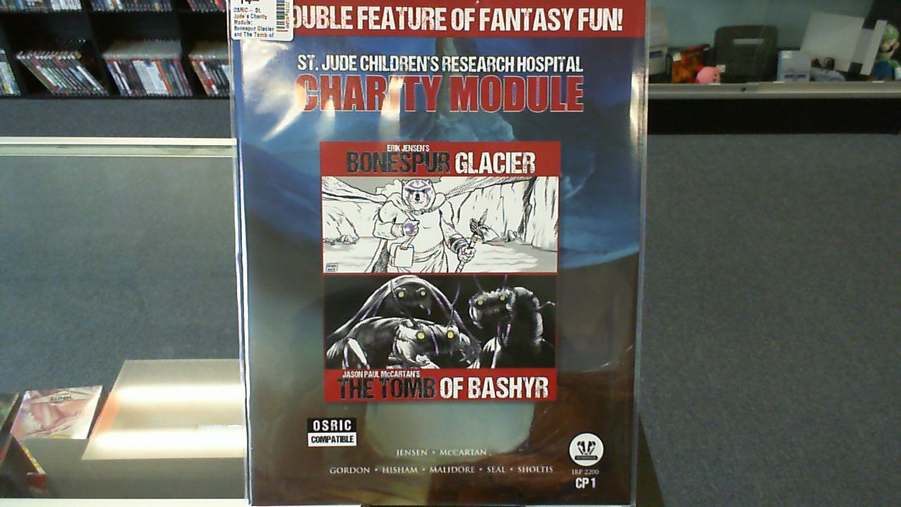 OSRIC- St. Jude's Charity Module: Bonespur Glacier and The Tomb of Bashyr- Inifinibadger Press