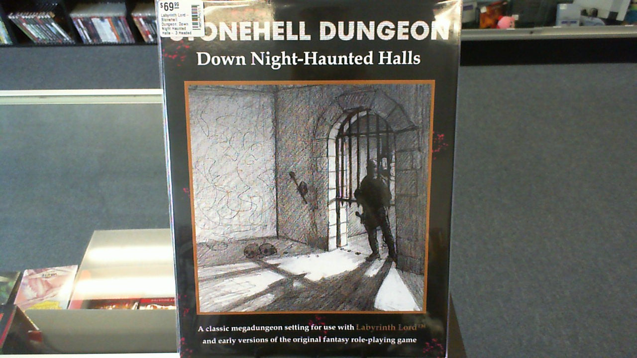 Labyrinth Lord- Stonehell Dungeon: Down Night Haunted Halls- 3 Headed Monster Publishing